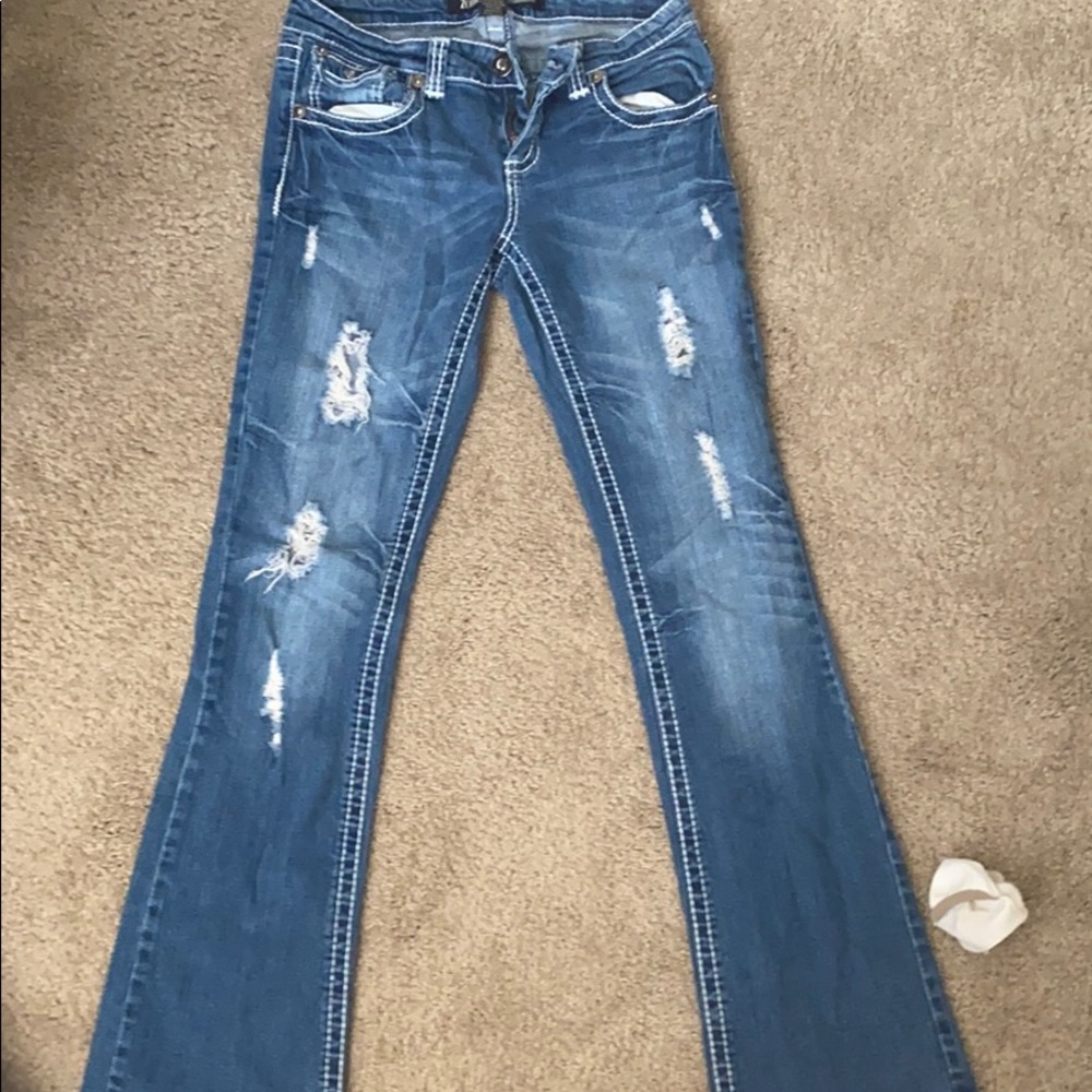 ZCO distresses bootcut Jeans